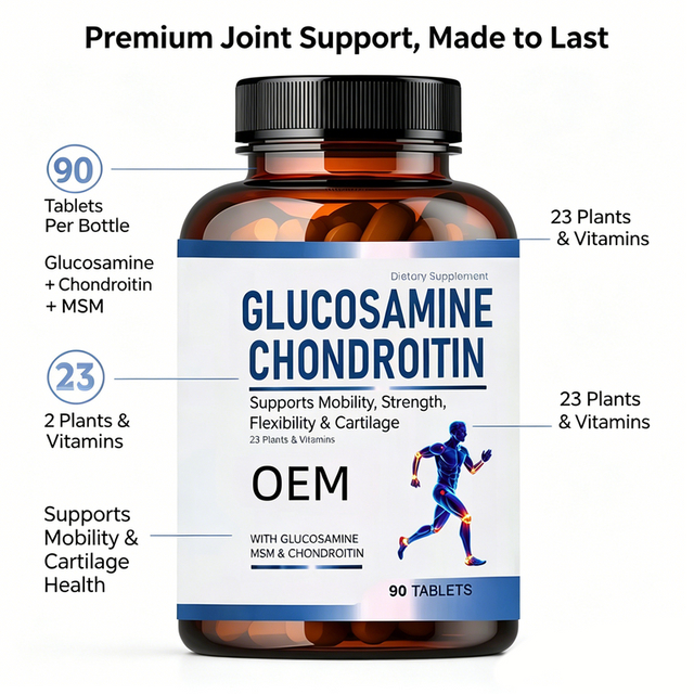 Glucosamine Chondroitin Tablets Support Joint Health Repair Cartilage Enhance Mobility Reduce Discomfort Supplement