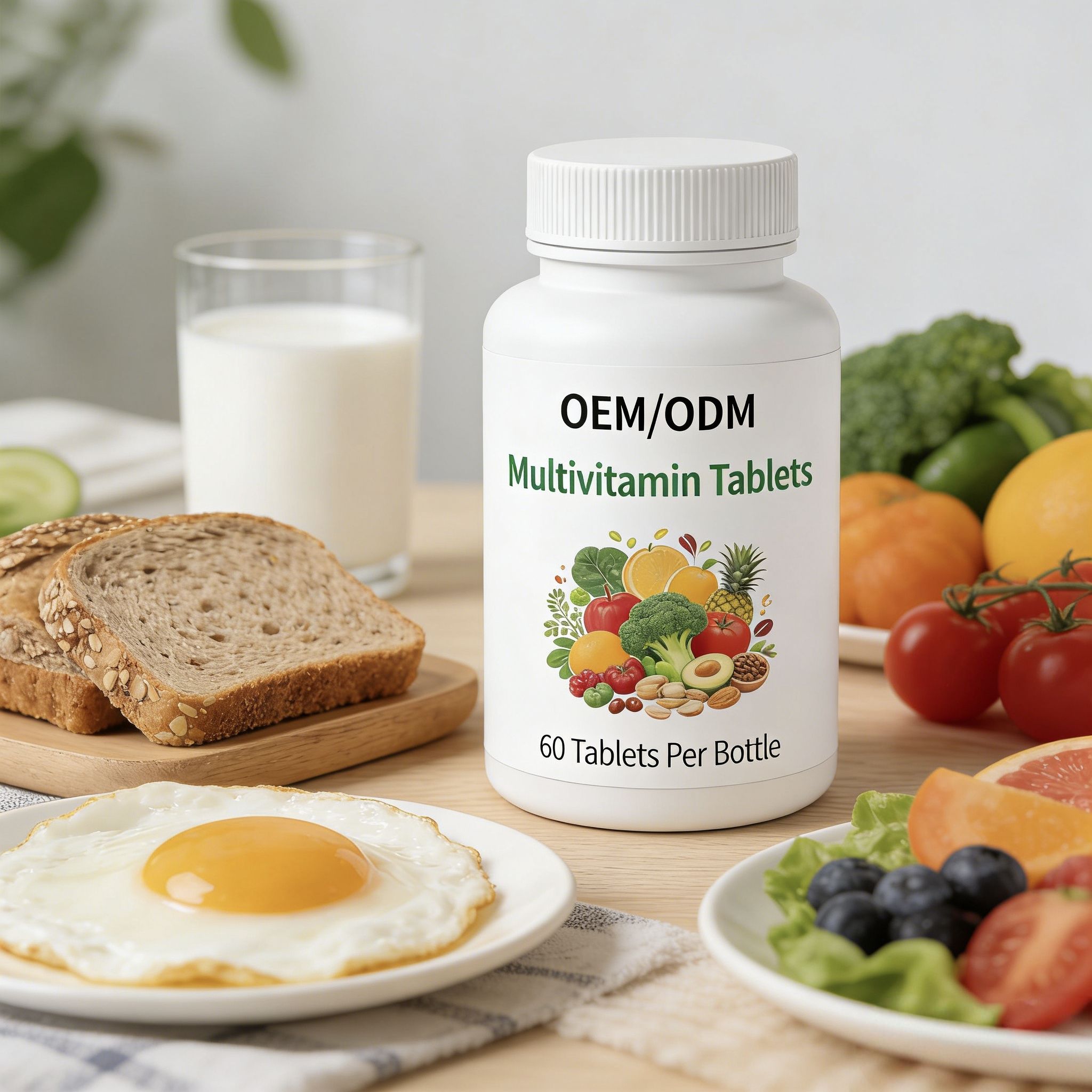 Customized multivitamin formulas supporting immunity, bone density, and energy metabolism for men, women, and children