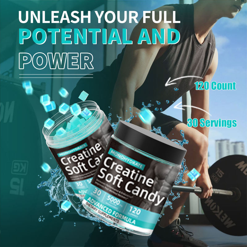 Micronized creatine monohydrate gummy formulation for enhanced absorption