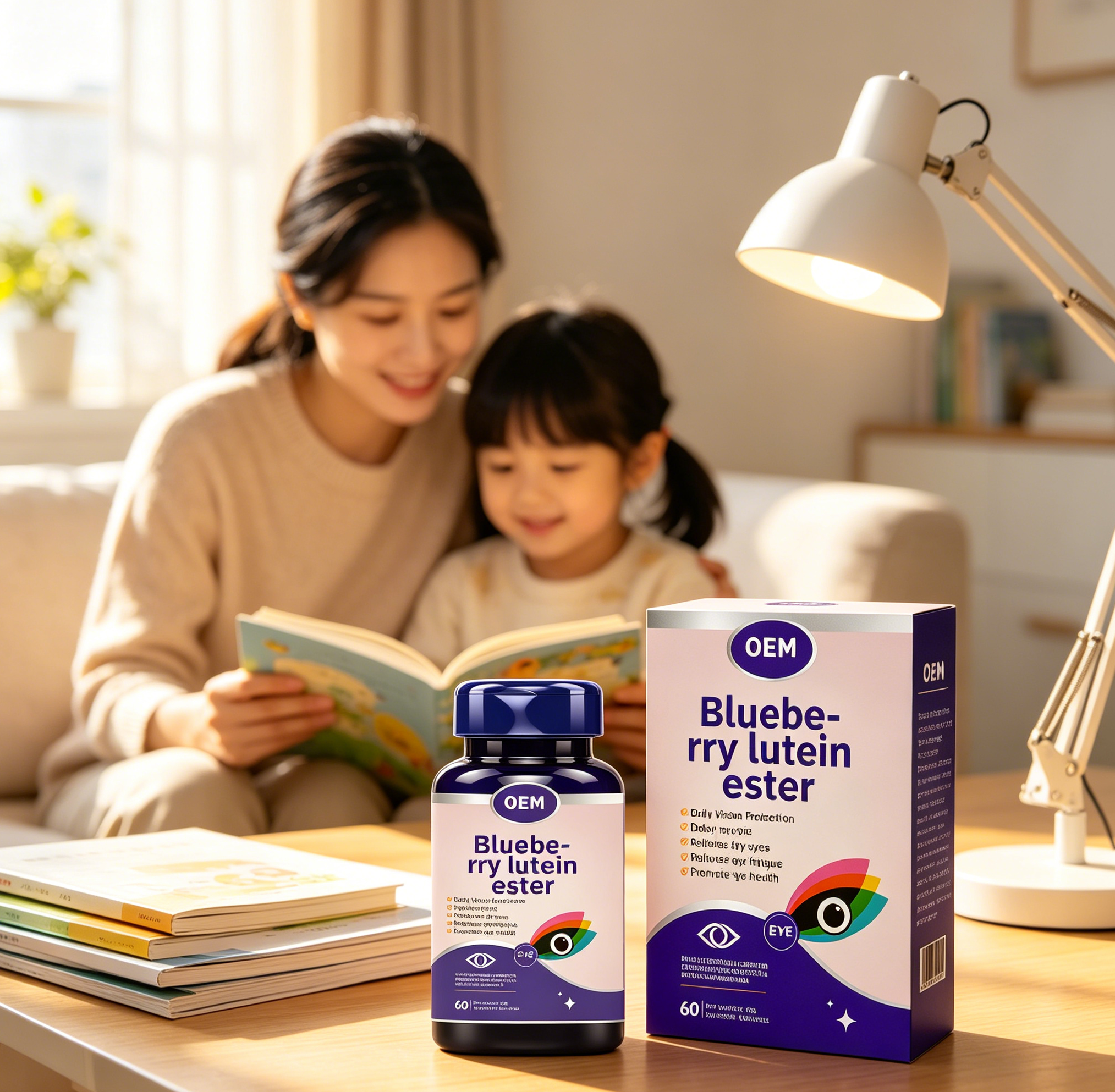Blueberry Lutein Tablets with Lutein Esters & Zeaxanthin Protect Vision Relieve Eye Fatigue Support Eye Health