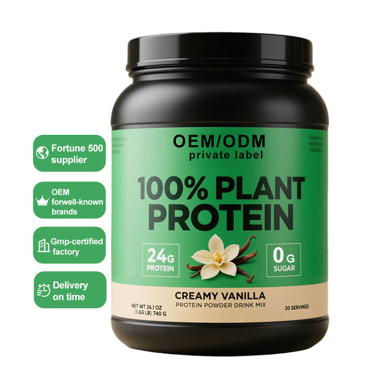 Various flavor options and natural sweetener ingredients for protein powder