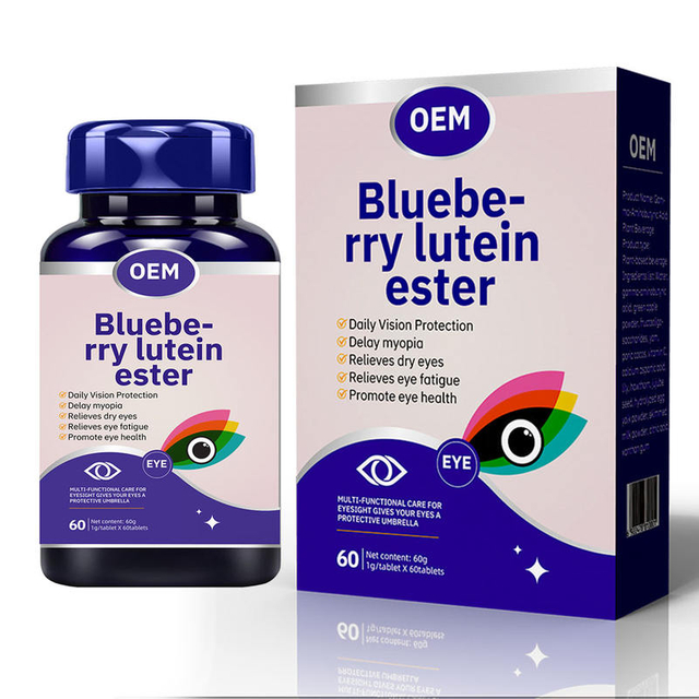 Blueberry Lutein Tablets with Lutein Esters & Zeaxanthin Protect Vision Relieve Eye Fatigue Support Eye Health