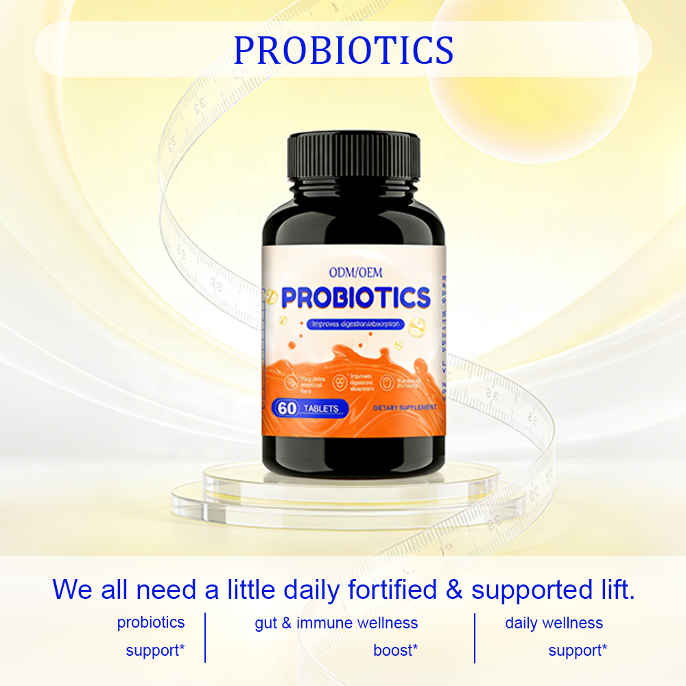 Smooth, easy-to-swallow probiotic tablets for daily digestive and immune support