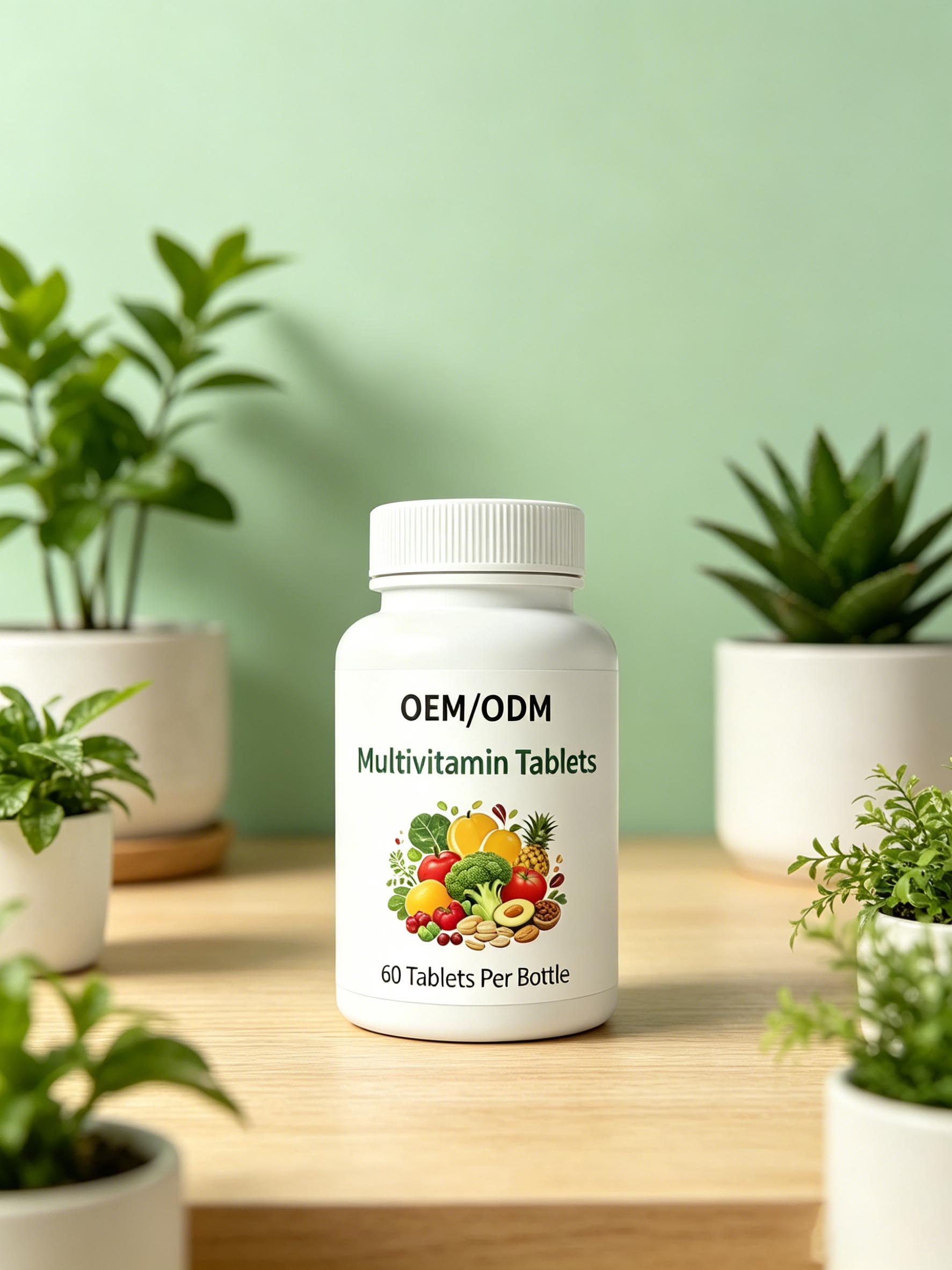 Various multivitamin dosage forms including easy-to-swallow tablets, soft gummies, and fast-dissolving capsules