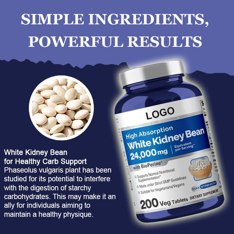 Mechanism of action showing alpha-amylase inhibition by white kidney bean extract